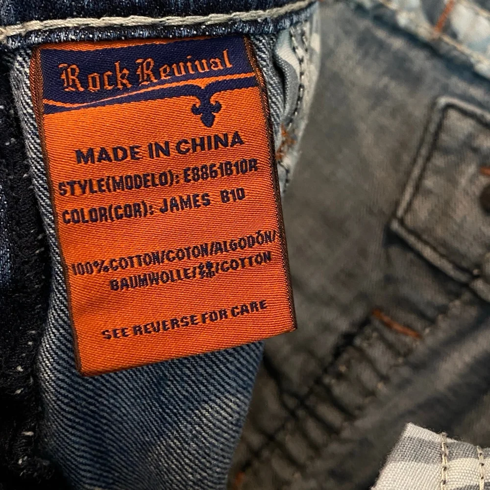 Rock Revival James Bootcut Men’s Jeans in Size 34